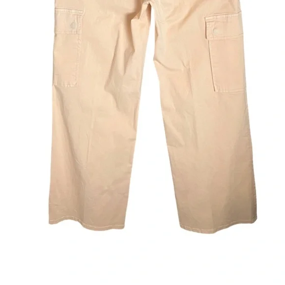 New Hudson Rosalie High Rise Wide Leg Cargo Ankle Pant 28 Bleached Sand - Picture 8 of 13